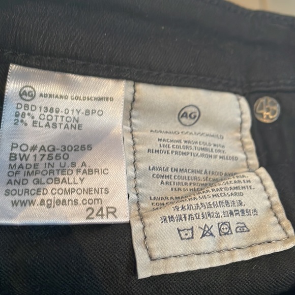 AG Low Rise Black Denim Super Skinny Ankle Jean. - distressed - Picture 12 of 12
